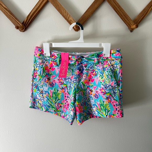 Lilly Pulitzer Pants - Lilly Pulitzer Callahan knit shorts, amalfi blue, alligator isle, NWT